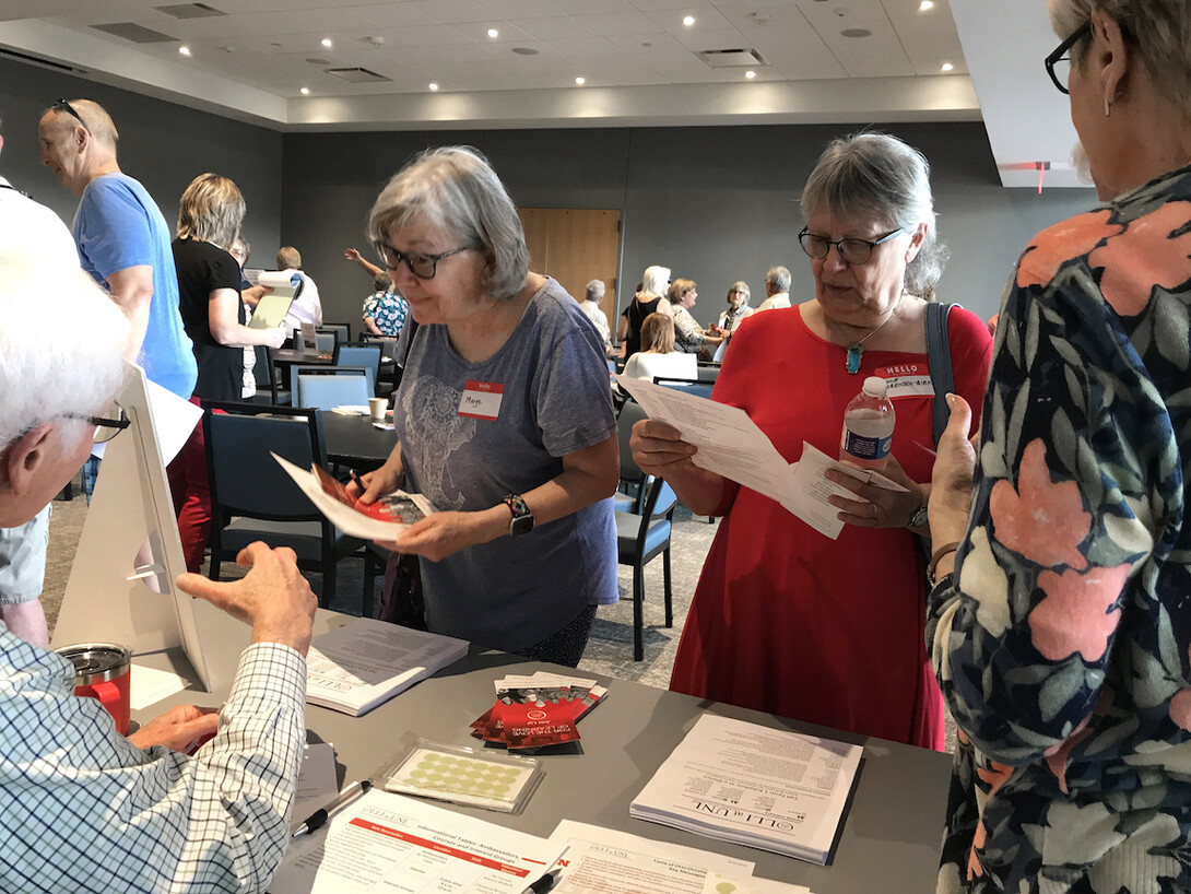 Attendees at a previous OLLI open house 