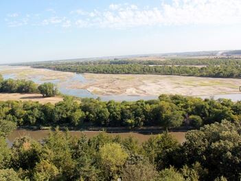 A view of the Platte River during the 2012 drought. | Nicole Wall, National Drought Mitigation Center