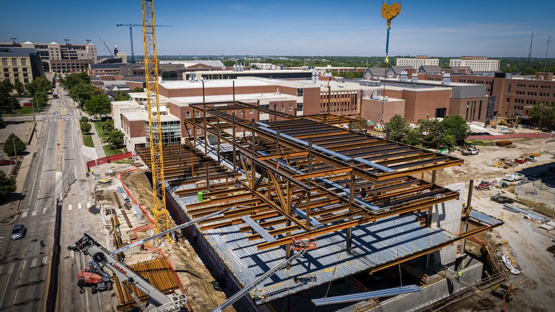 Kiewit Hall construction at the University of Nebraska–Lincoln