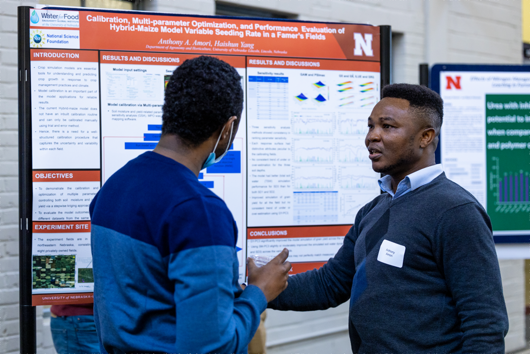 The Graduate Student Poster Competition will be held at the Water for Food Global Conference at Nebraska Innovation Campus May 8-11, 2023