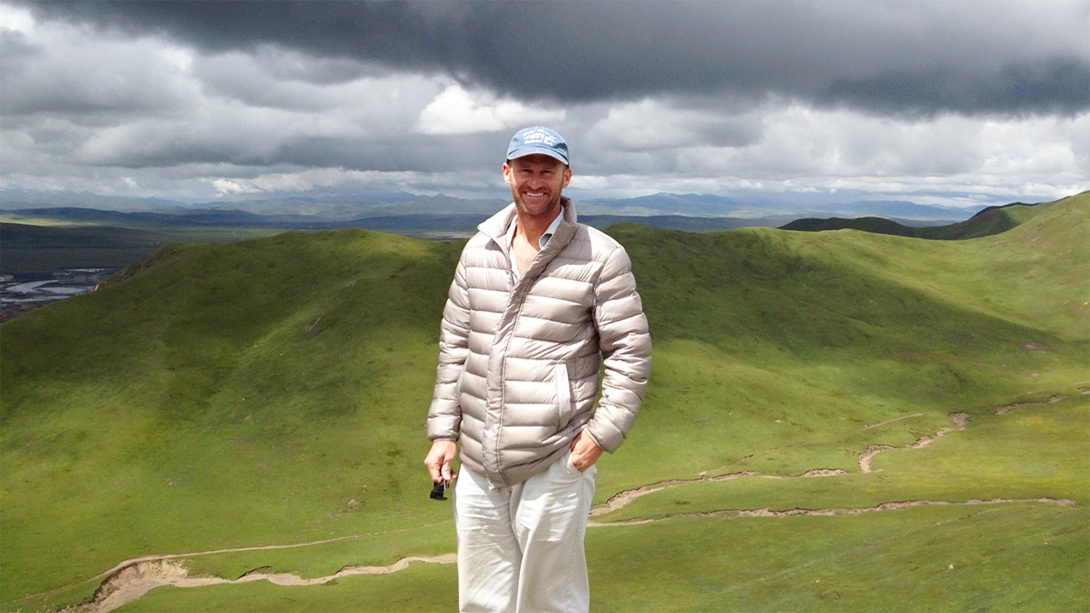 Jay Storz stands on the Tibetan Plateau, more than 15,000 feet above sea level. Storz and his colleagues have shown that many high-altitude bird species underwent different mutations to develop the same adaptation: hemoglobin better at capturing and distributing scarce oxygen.