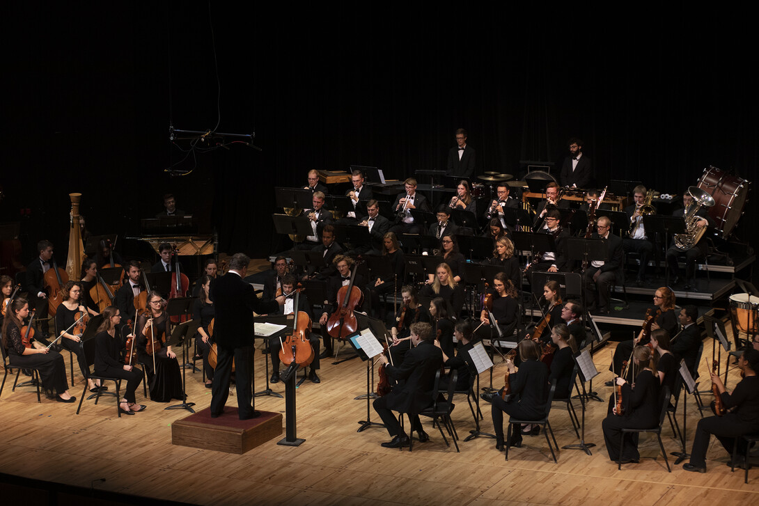 The UNL Symphony Orchestra, under the direction of Tyler Goodrich White, will perform Dec. 9 in Kimball Recital Hall.