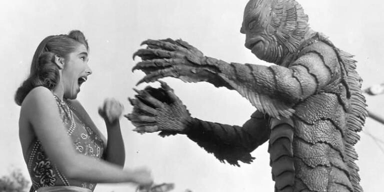 A still from the classic film, The Creature from the Black Lagoon