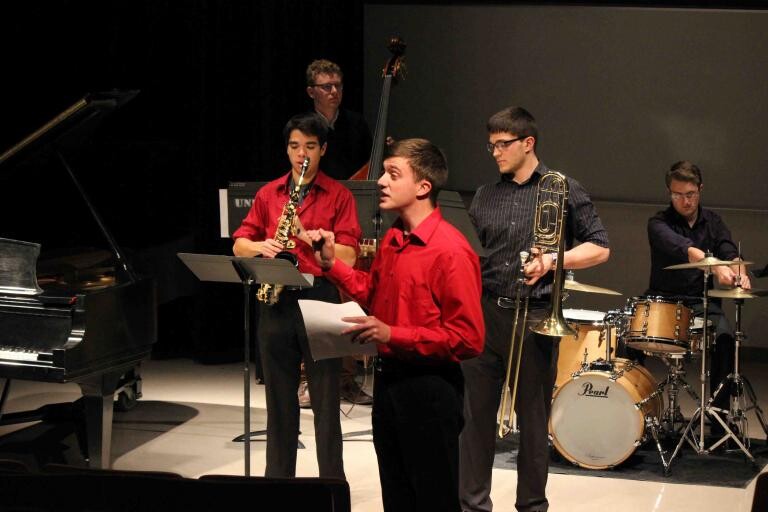 Students perform as part of a previous "Wet Ink!" concert at UNL.