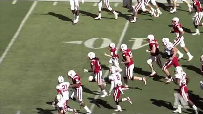 Jack Hoffman with a 69 yard touchdown in the 2013 Nebraska Spring Game