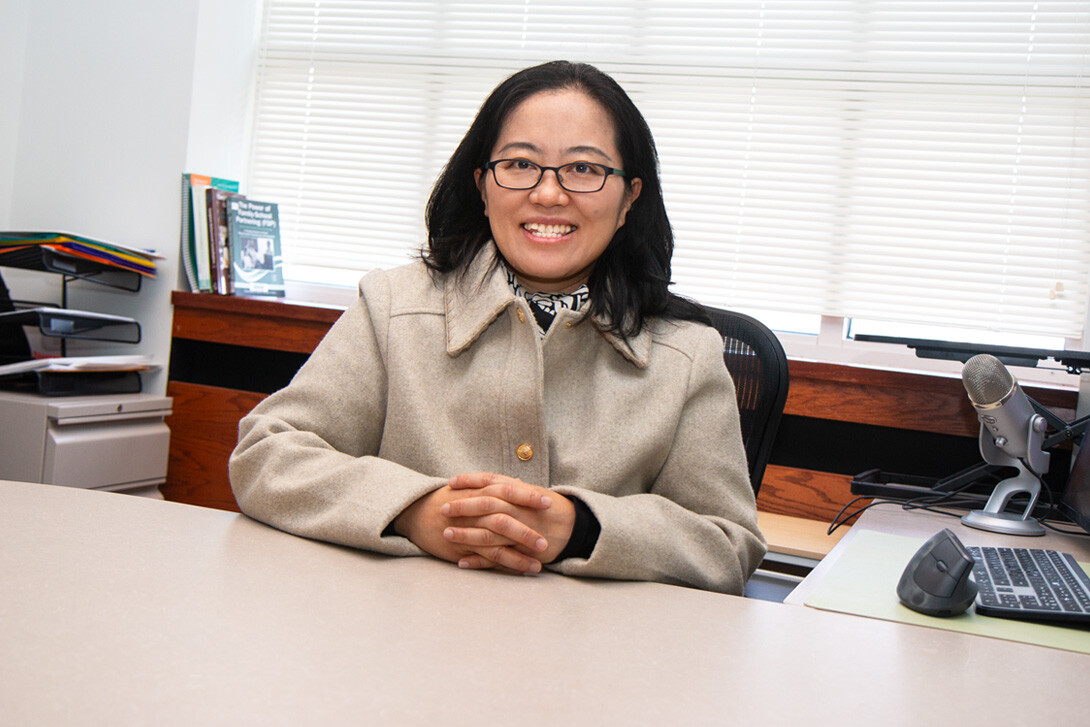 Sungeun Kang, assistant professor of school psychology, recently led a project to refine and expand an intervention program designed to support regulation among autistic children in school settings. (Kyleigh Skaggs/Kindred Media)