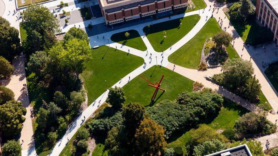 City Campus west of Love Library