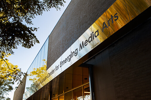 The dedication of the Johnny Carson Center for Emerging Media Arts will take place on Nov. 17 at 1 p.m. Photo by Craig Chandler, University Communication.