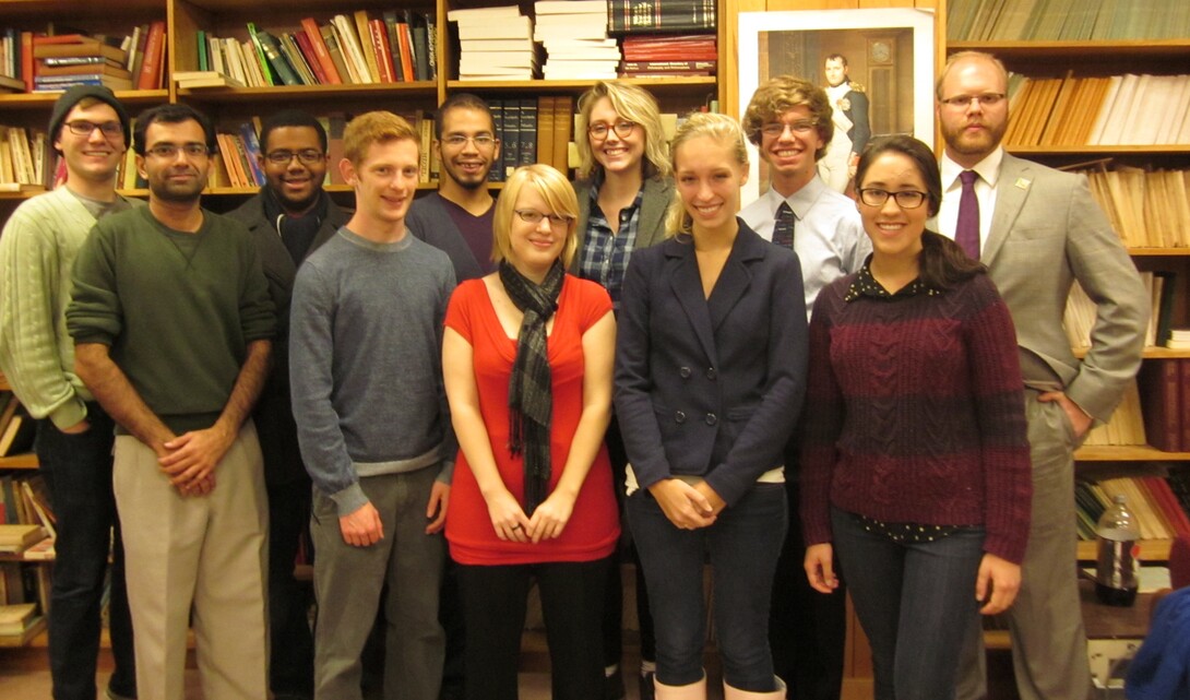 Team members are, back row, from left, Walker Edwards, Chris Cunningham, Tony Moran, Kate Miller, Drew Dudley and Oliver Tonkin. Front row, from left, Karanbir Hundal, Kyle Kettler, Mikayla Messing, Maddie Bien and Sarah O’Neill.