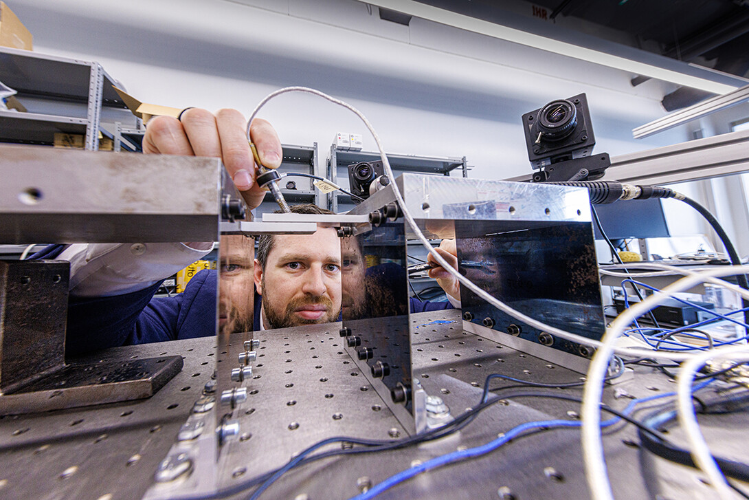 Keegan Moore, assistant professor of mechanical and materials engineering