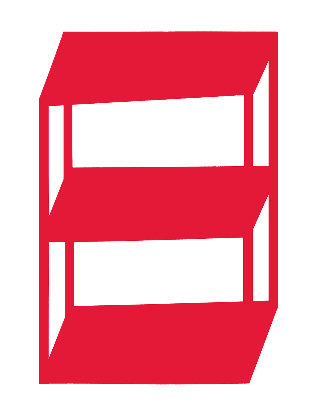 A shelf graphic used as a symbol for UNL's OpeN Shelf student pantry.