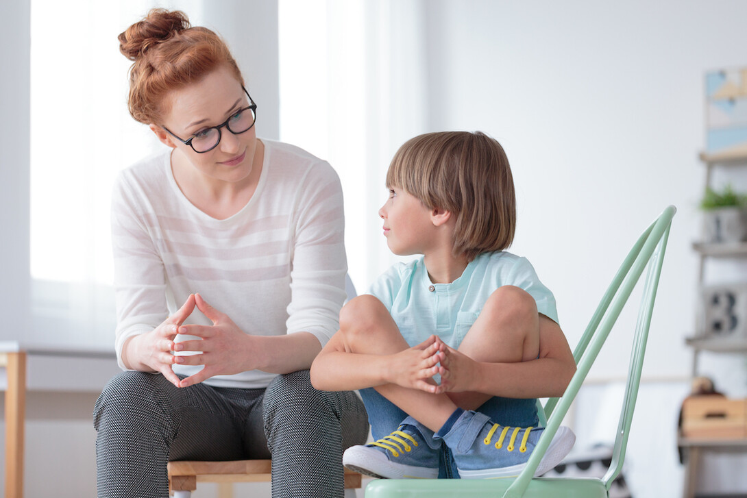 Photo of a parent and child