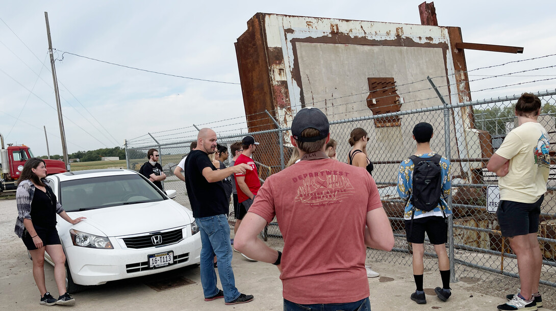 Photo of silo tour take by Alex Gee,