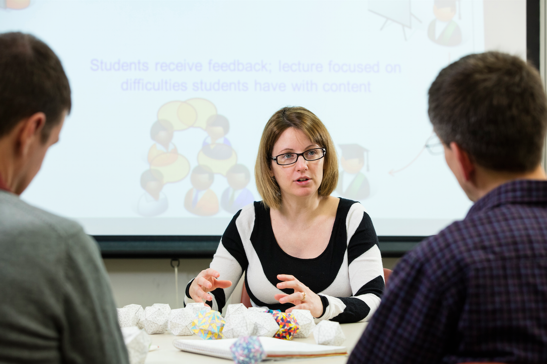 Marilyn Stains, UNL assistant professor of chemistry, is studying how science, technology, engineering and mathematics are taught at the university level and how to improve programs that train faculty to better teach science. 