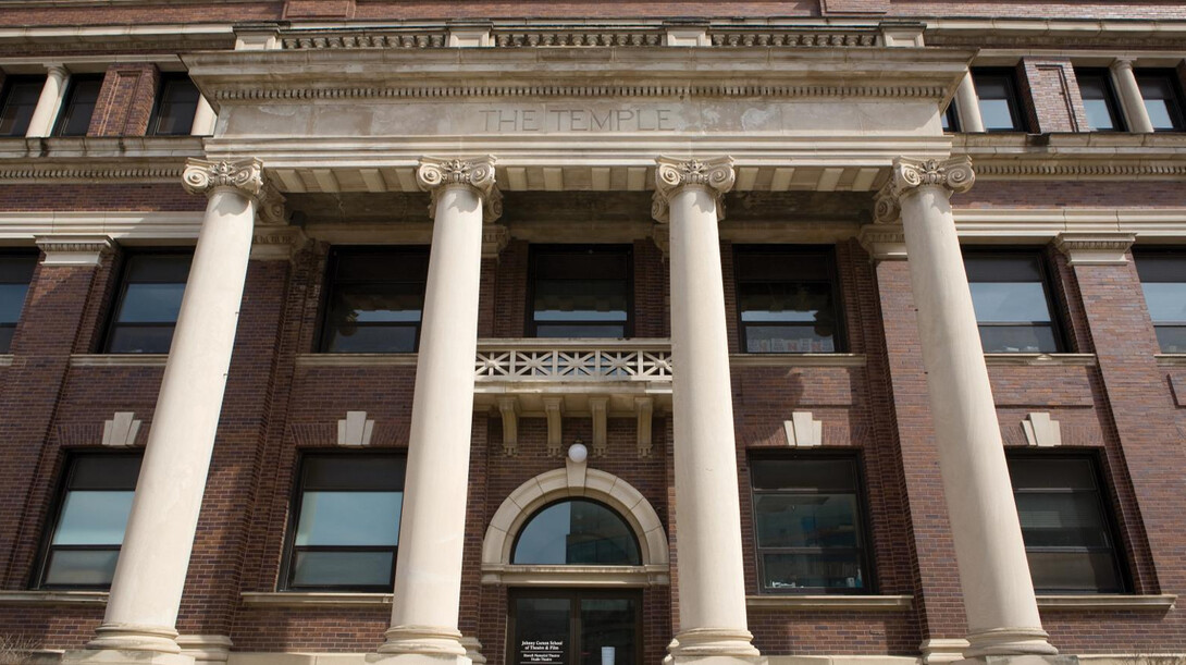 Nebraska Repertory Theatre shows are staged in UNL's Temple Building, located on the corner of 12th and R streets.